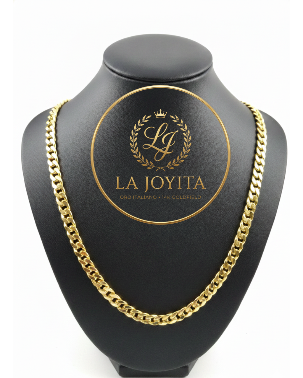 Cadena Grumet Facetada Oro 14K - Acabado Diamantado HOMBRE