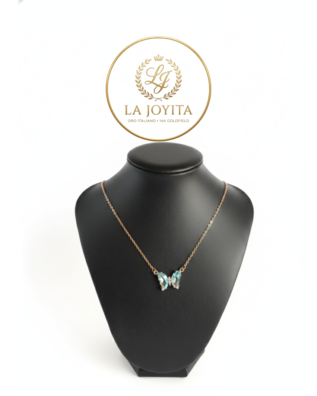 Colgante Mariposa con Cadena Oro Italiano 14K